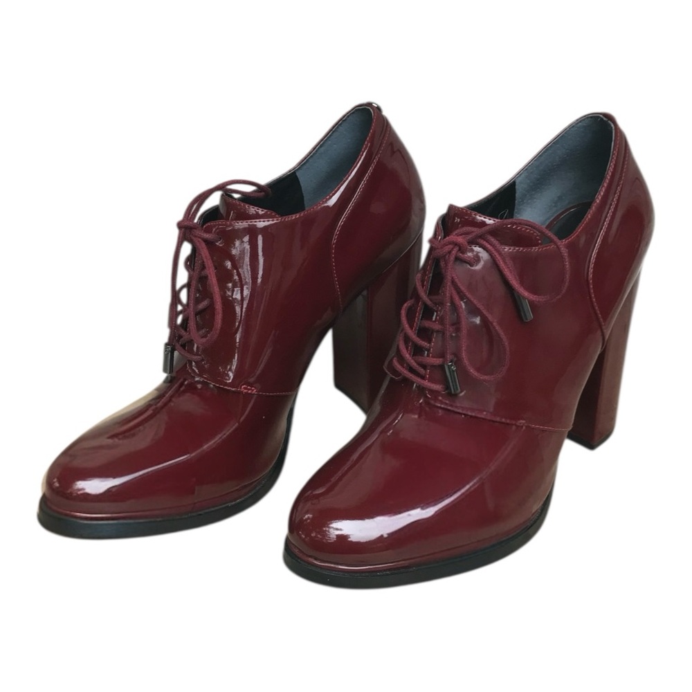Guess Burgundy Patent Leather Heels